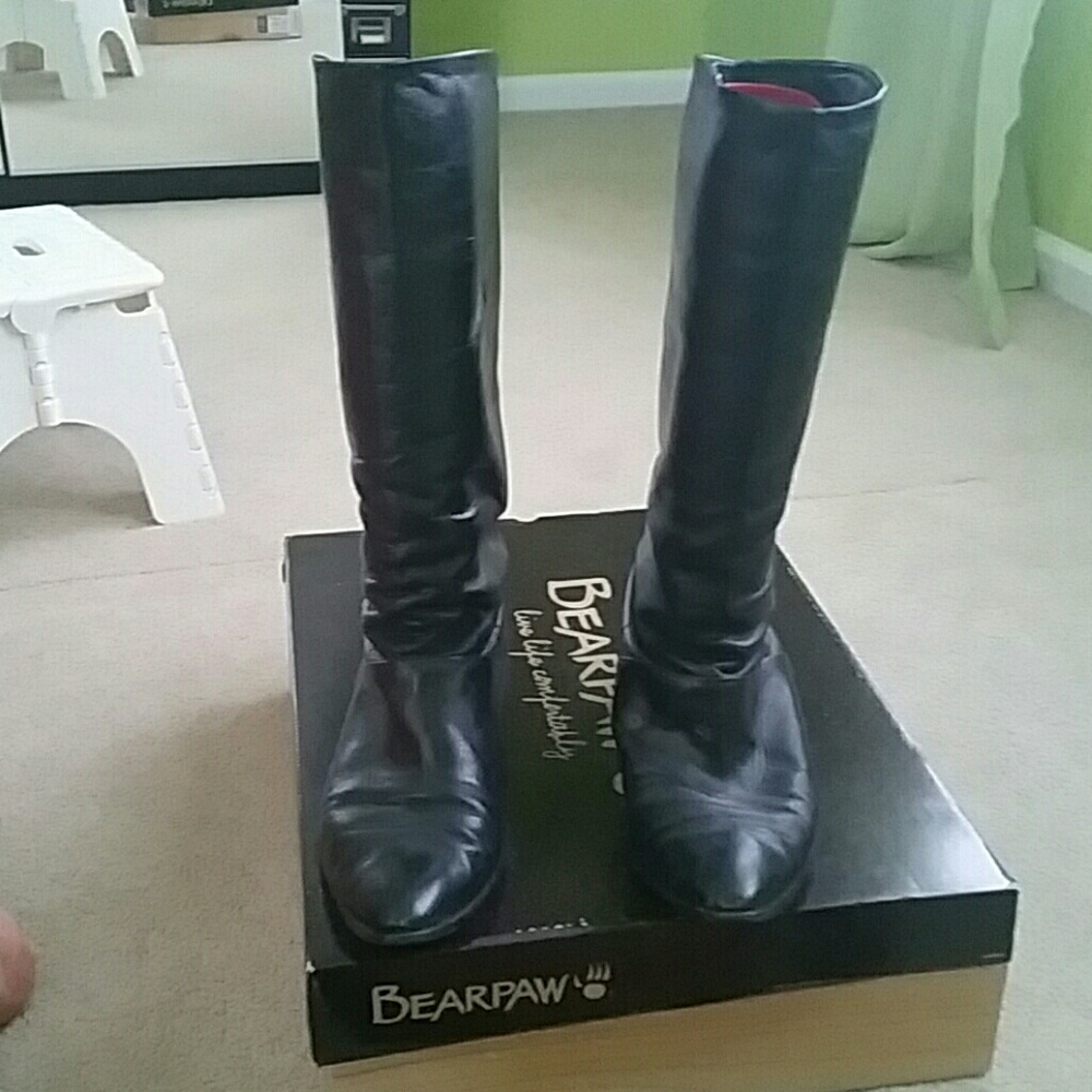 Vintage Handmade Leather 80's Slouch Boots